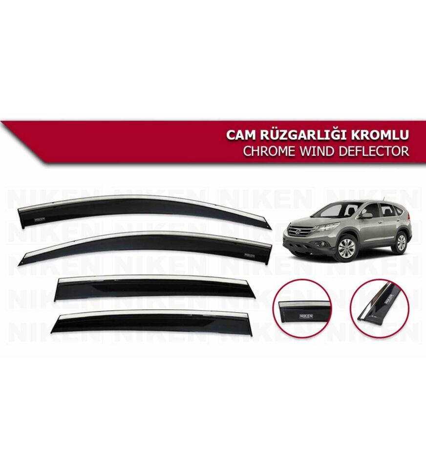 Honda Crv Kromlu Cam Rüzgarlığı Niken 2012-2018 arası modeller uyumlu