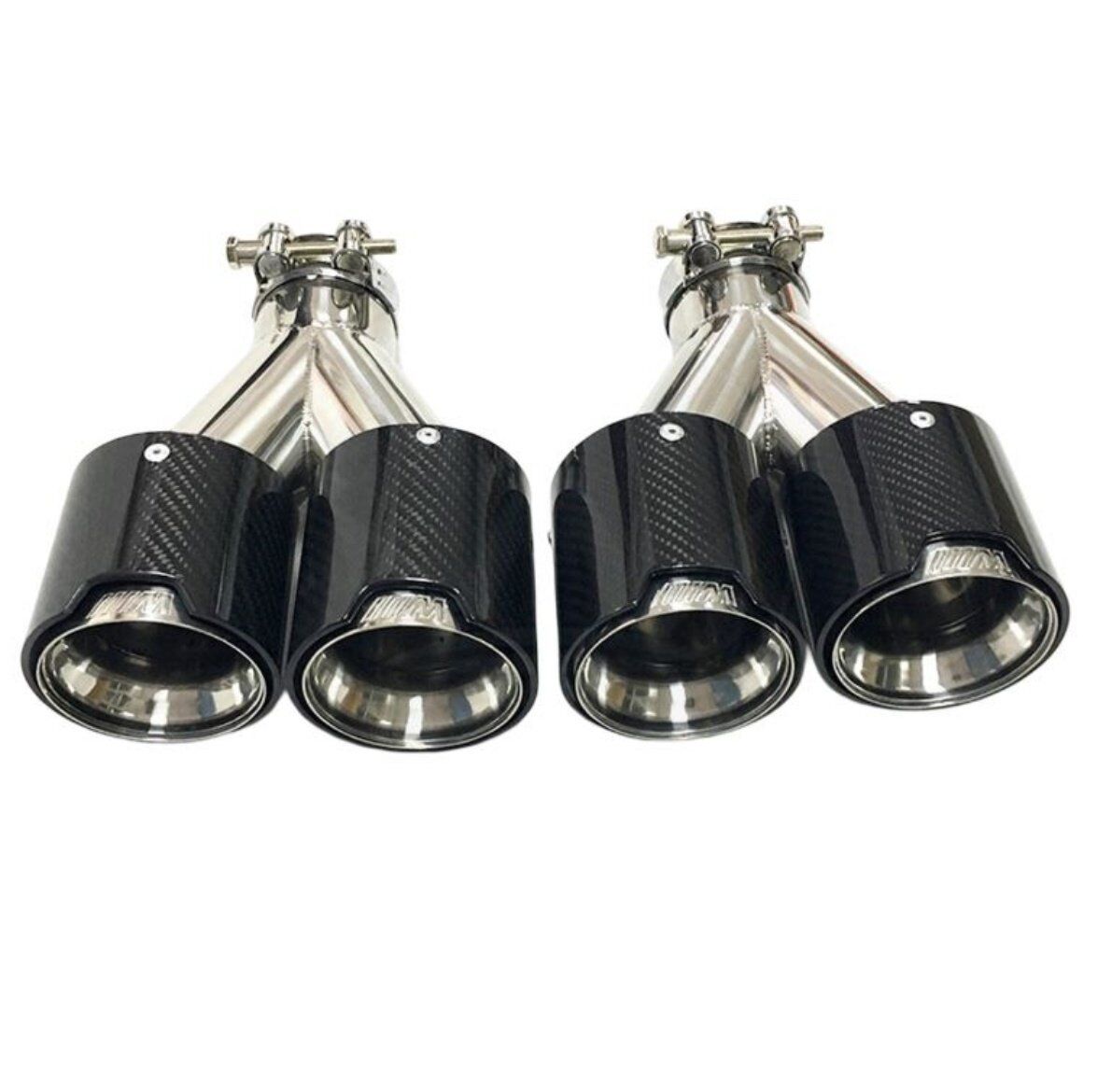 Akrapoviç Ekzoz Ucu Parlak Karbon M Logolu 90mm Set Universal