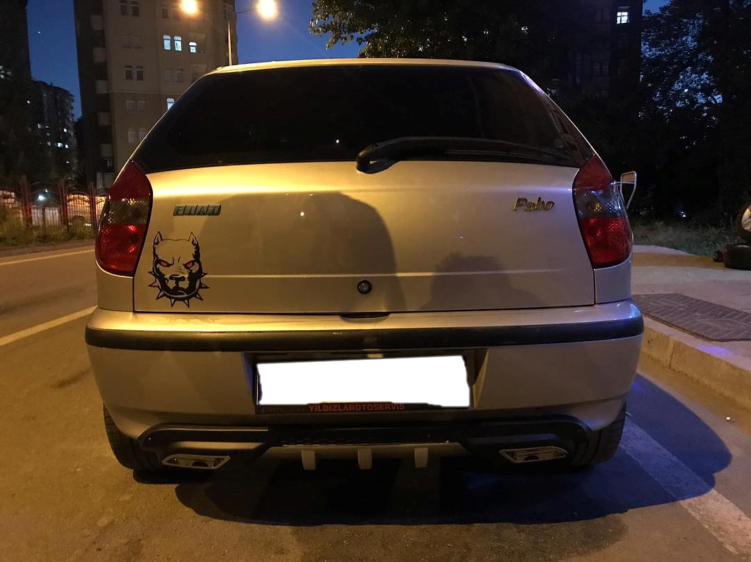 Fiat Palio uyumlu üniversal difüzör Siyah tüm modeller