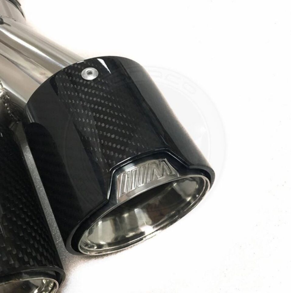 Akrapoviç Ekzoz Ucu Parlak Karbon M Logolu 90mm Set Universal