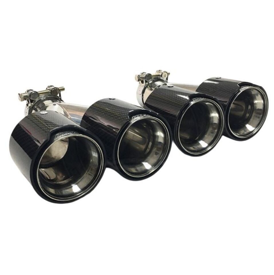 Akrapoviç Ekzoz Ucu Parlak Karbon M Logolu 90mm Set Universal