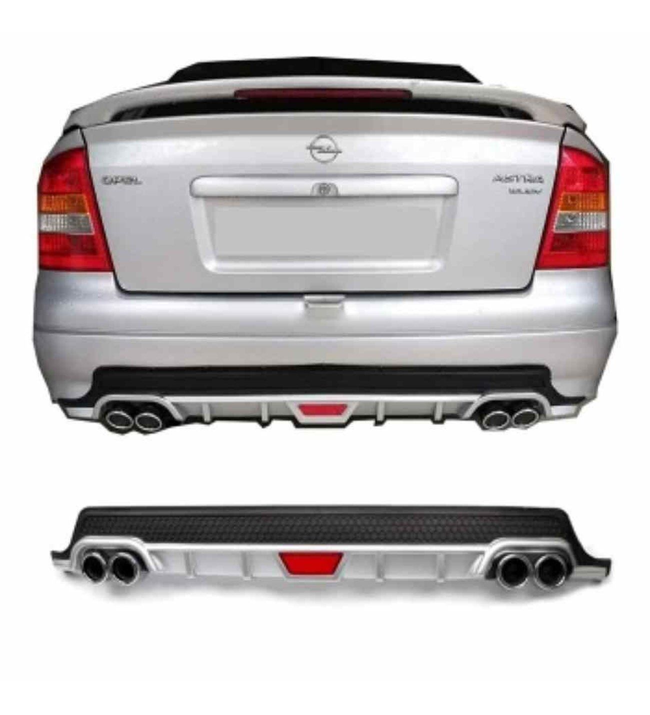 Opel Astra G uyumlu arka tampon altı difüzör Gri 1998-2004 arası