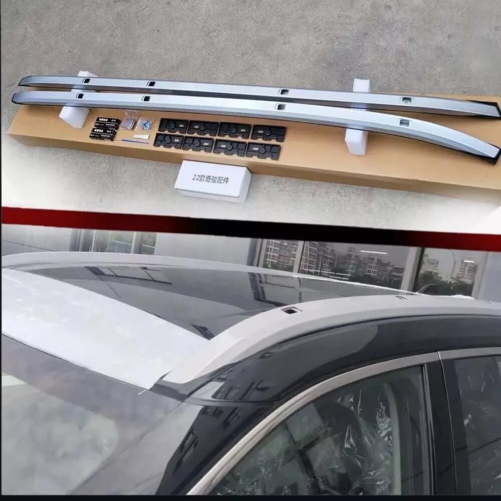Nissan Qashqai tavan kenar rayı çıtası oem krom 2023+ sonrası uyumlu