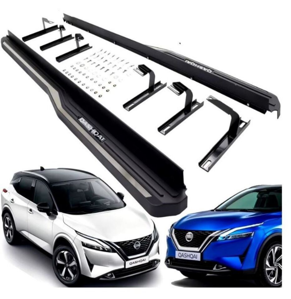 Nissan Qashqai Yan Basamak Koruma Siyah Oem 2022+ Sonrası Uyumlu