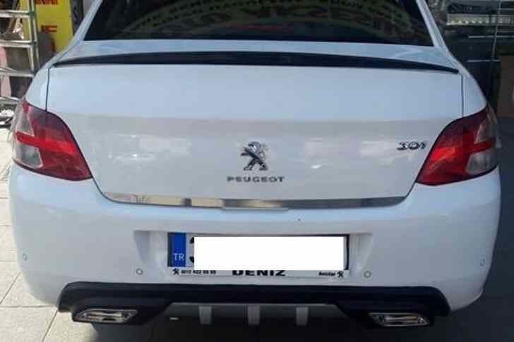 Peugeot 301 uyumlu üniversal difüzör Gri 2012 ve sonrası modeller