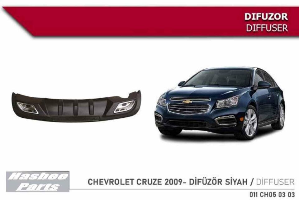 Chevrolet Cruze difüzör Gri 2009 ve sonrası modeller uyumlu