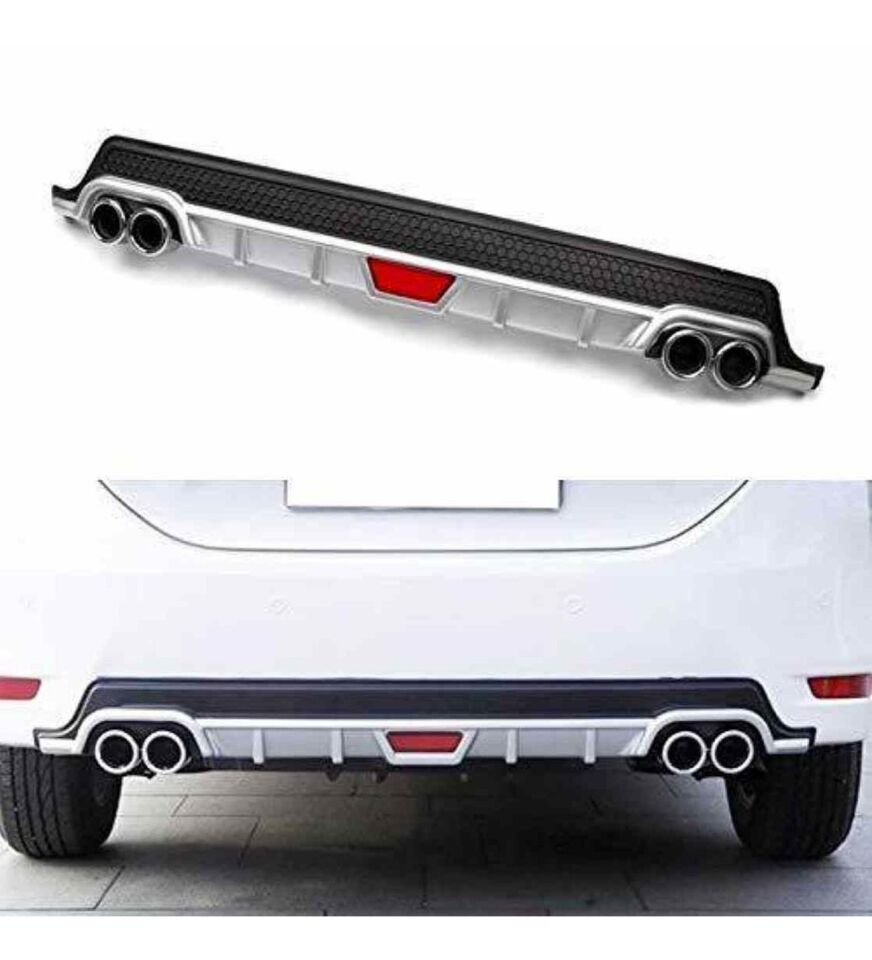 Volkswagen Bora uyumlu arka tampon altı difüzör Siyah 1999-2006 arası