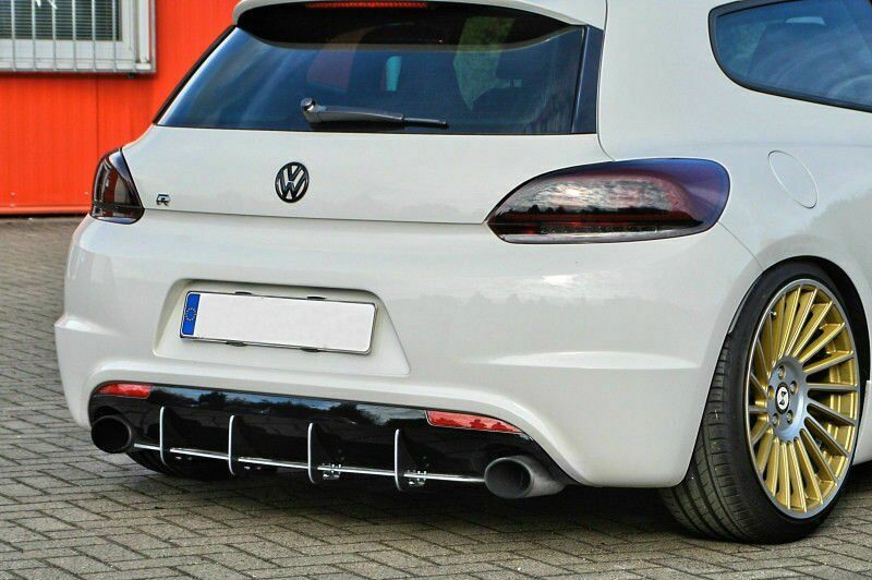 Vw Scirocco R Arka Tampon Difüzör Eki Plastik İthal 2009+ Sonrası Uyumlu