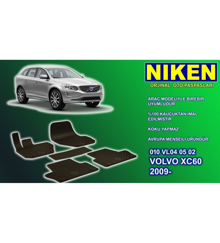 Volvo xc60 paspas 5'li kauçuk oem germany 2009+ Sonrası NİKEN