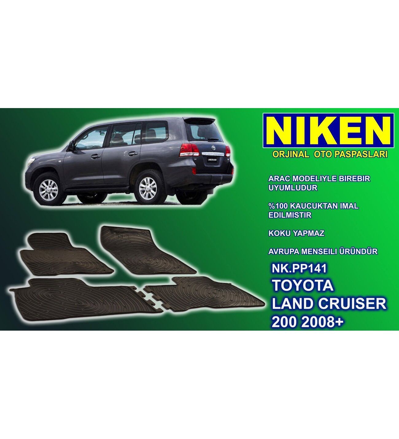 Toyota Land Cruiser 200 paspas kauçuk oem germany 2009+ Sonrası NİKEN