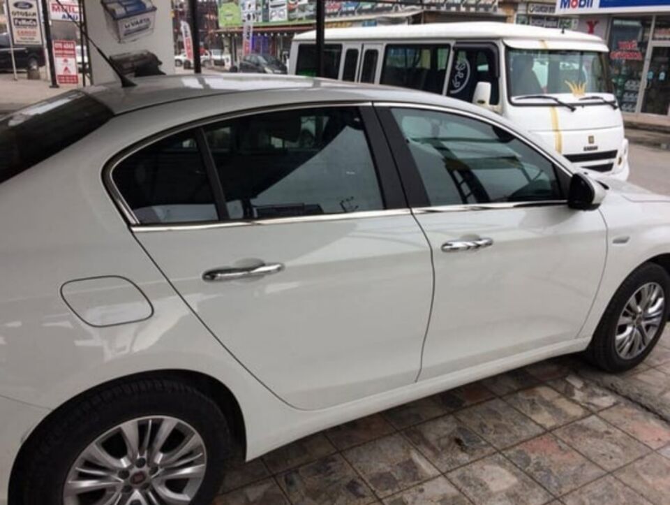 Fiat Egea Hb/Sedan-Cross 20+ Krom Cam Çerçevesi 8 Parça 2015+ Uyumlu