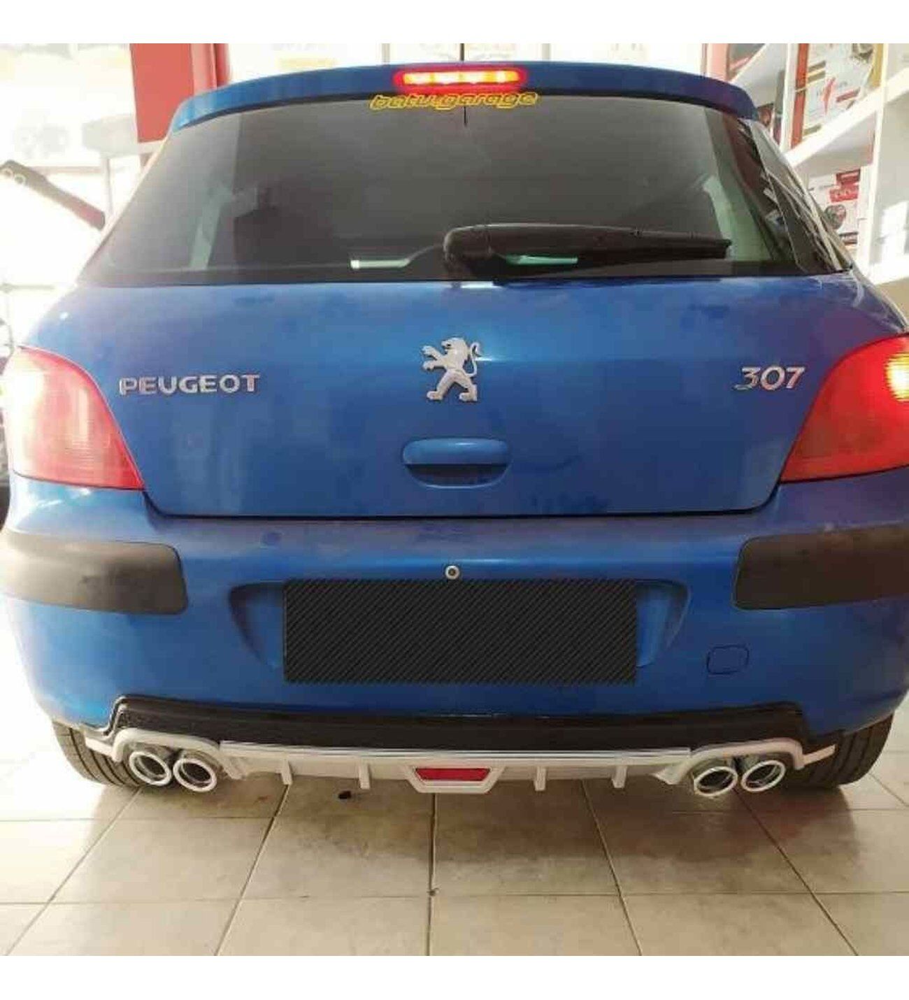 Peugeot 307 uyumlu arka tampon altı difüzör Siyah 2001-2008 arası