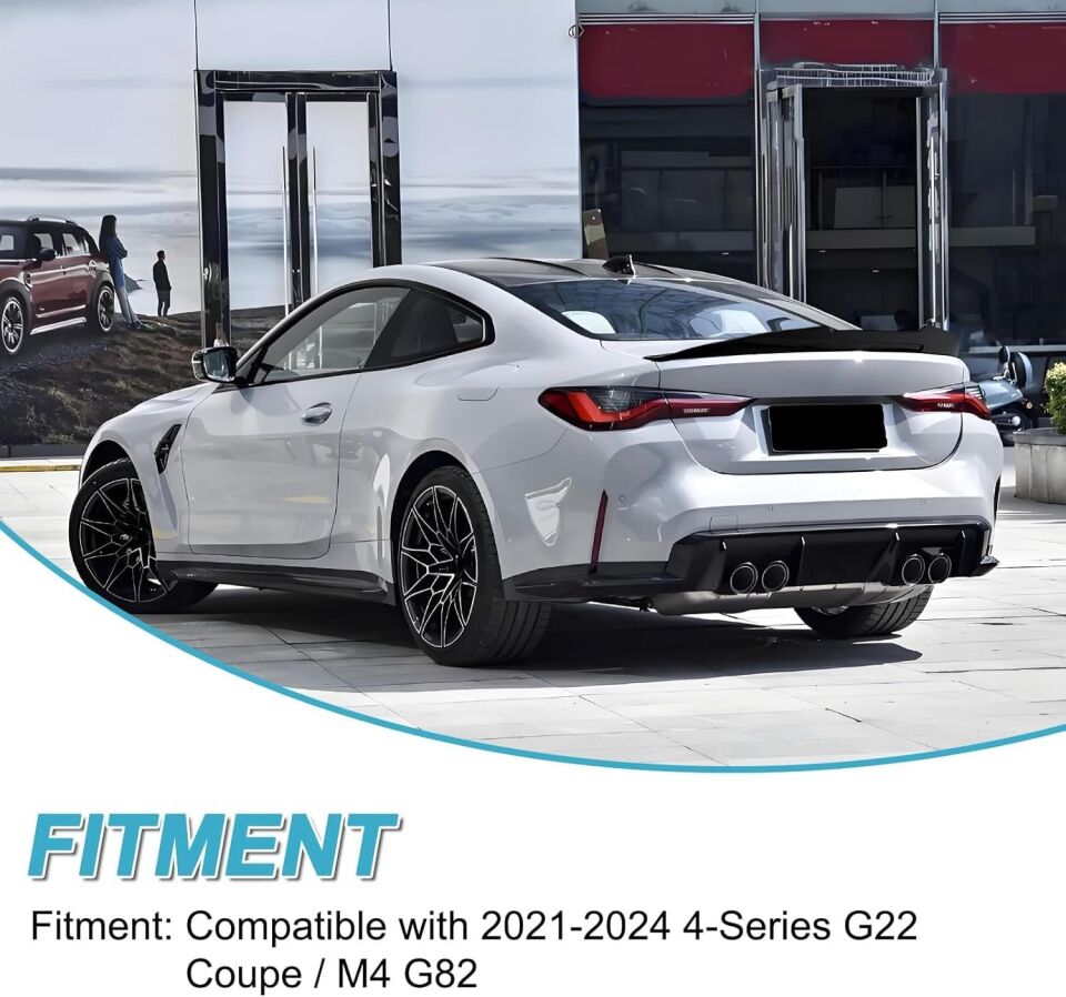 Bmw 4 Serisi G22 2 kapı Psm Boyalı Bagaj Üstü Spoiler 2021-2025 arası