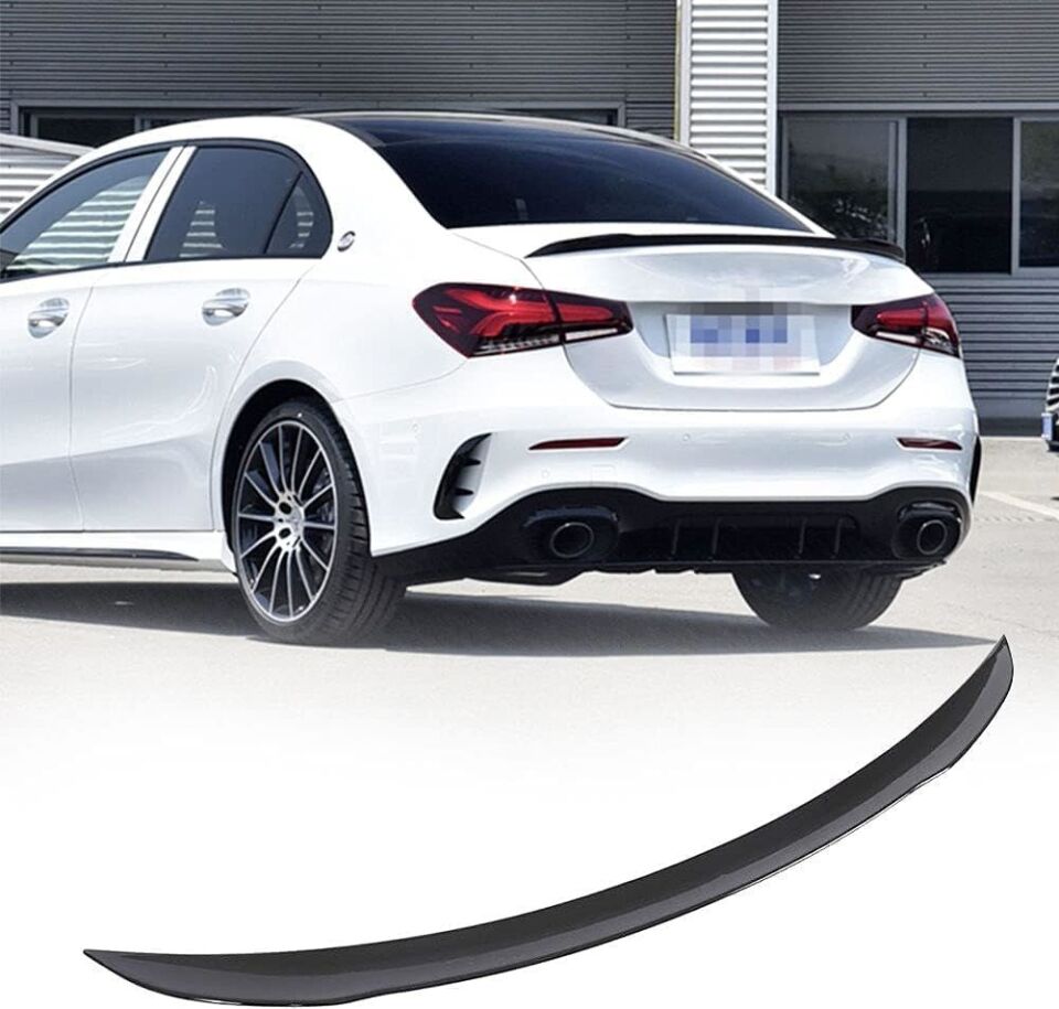 Mercedes A200L Boyalı Spoiler 2017+ sonrası modeller (Pianoblack)