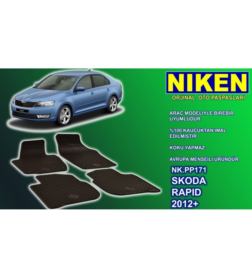 Skoda Rapid paspas kauçuk oem germany 2012+ Sonrası NİKEN