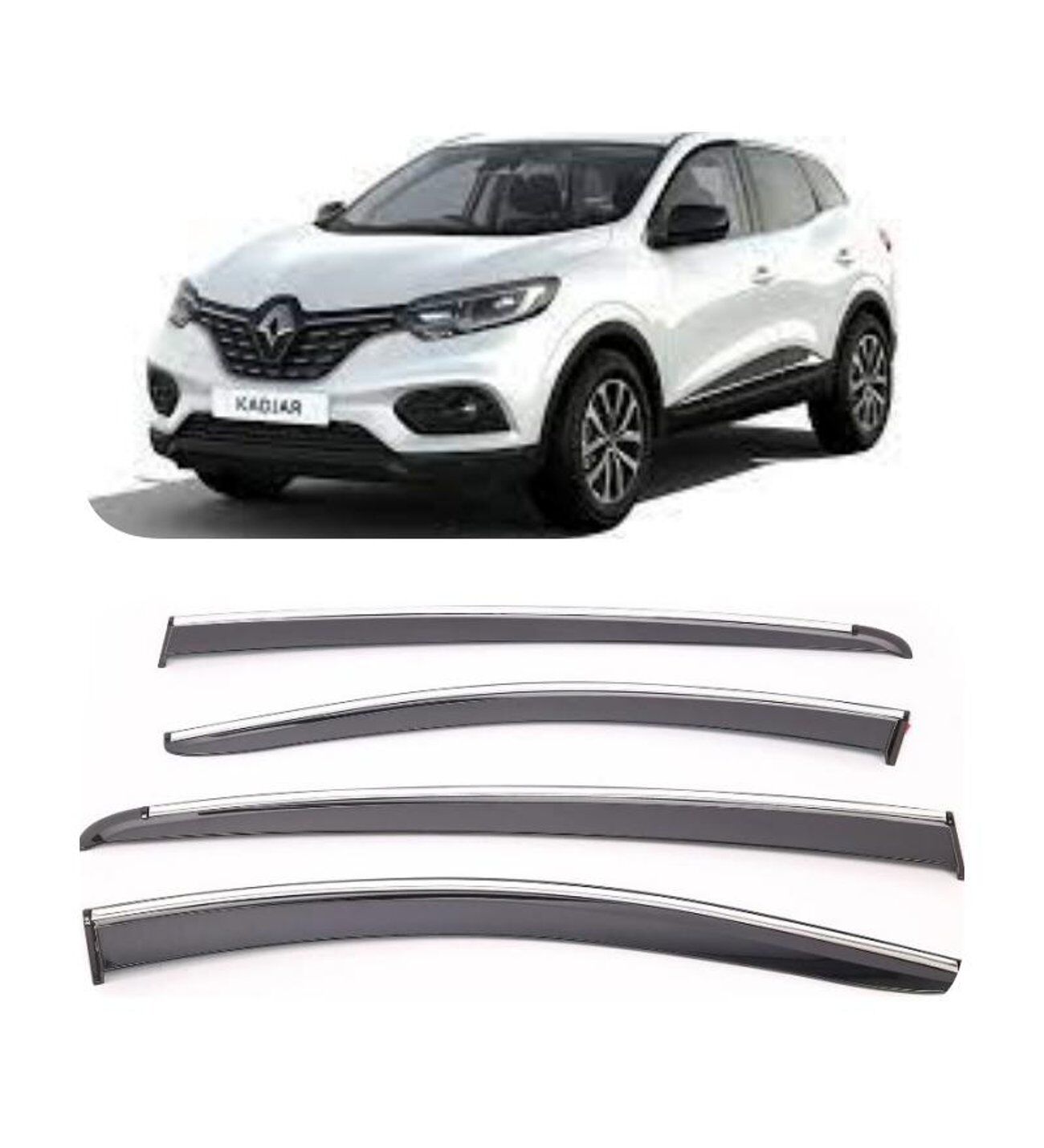 Renault Kadjar Kromlu Cam Rüzgarlığı 2015-2021 arası Sunplex