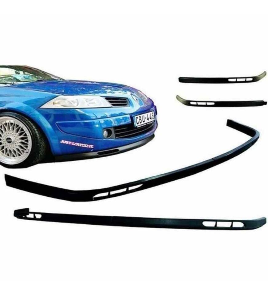 Renault Laguna uyumlu ön tampon altı lip 2 parça pianoblack