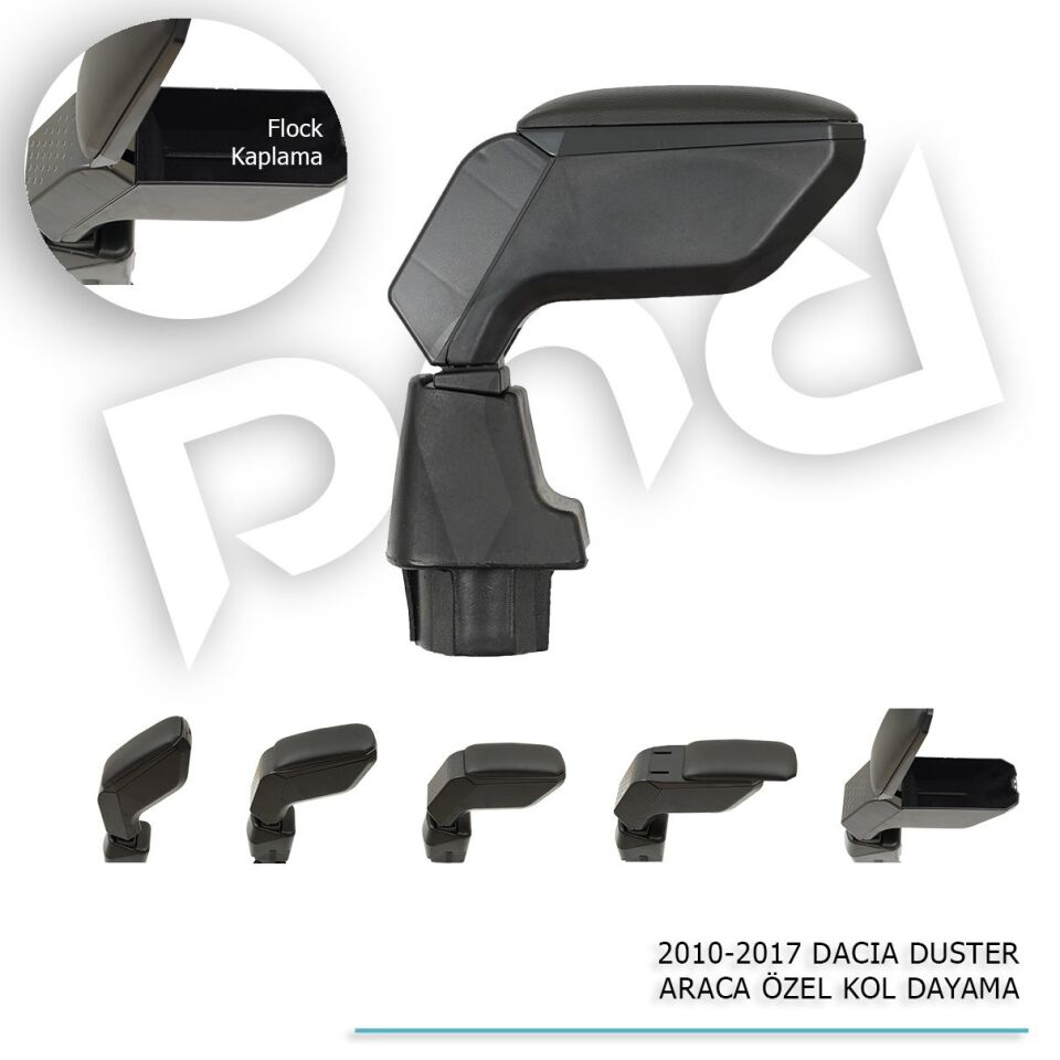 Dacia Duster Araca Özel Kol Dayama Kolçak Siyah 2010-2018 arası uyumlu