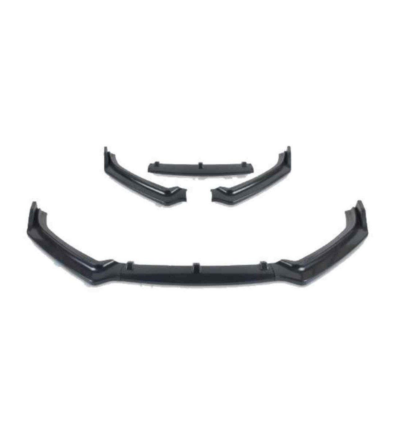 Vw Polo uyumlu ön tampon altı lip 3 parça kulaklı pianoblack 2009-2017 arası