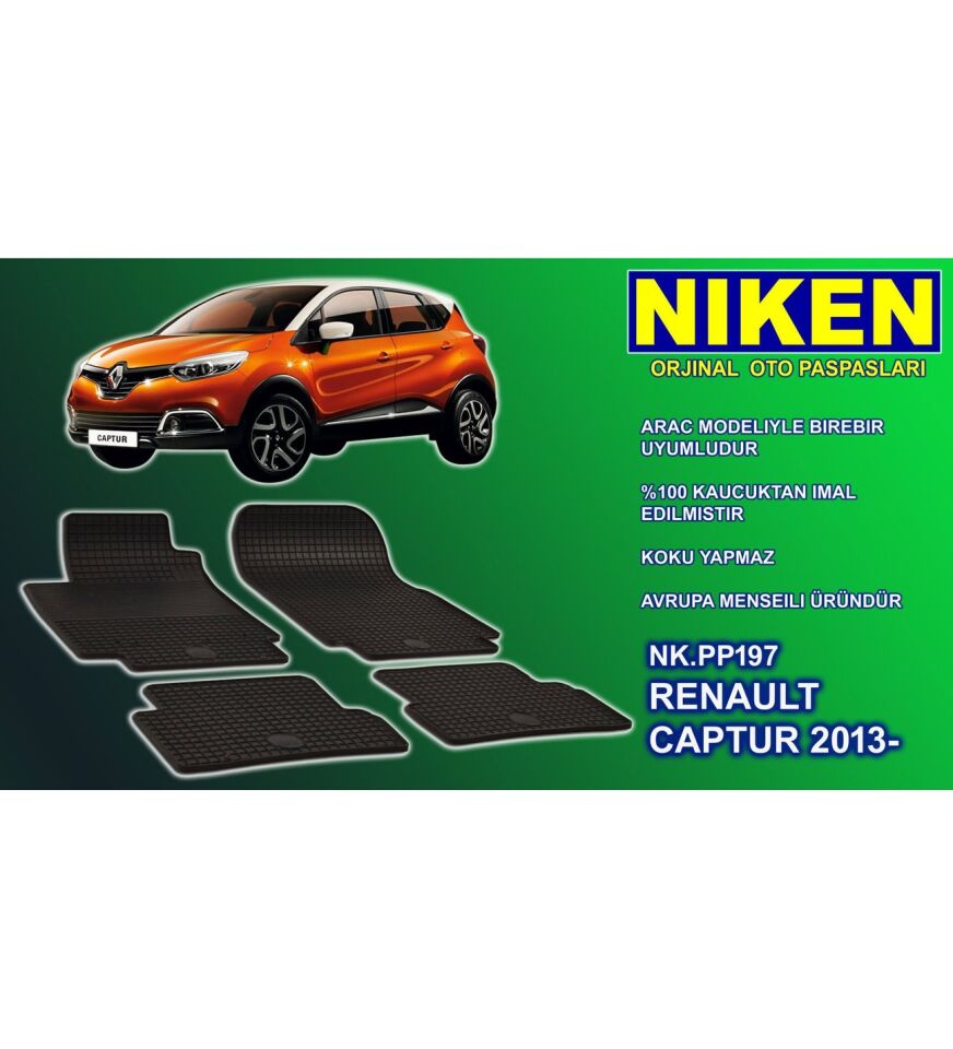 Renault Captur paspas kauçuk oem germany 2013-2020 NİKEN