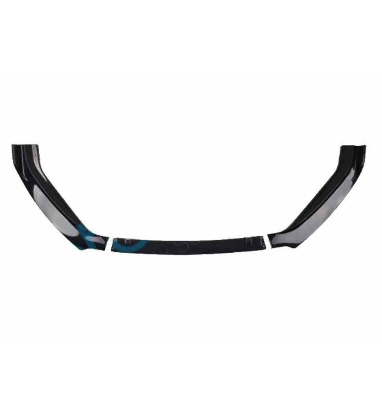 Vw Golf 7-7.5 uyumlu ön tampon altı lip 3 parça kulaklı pianoblack 2013-2020 arası