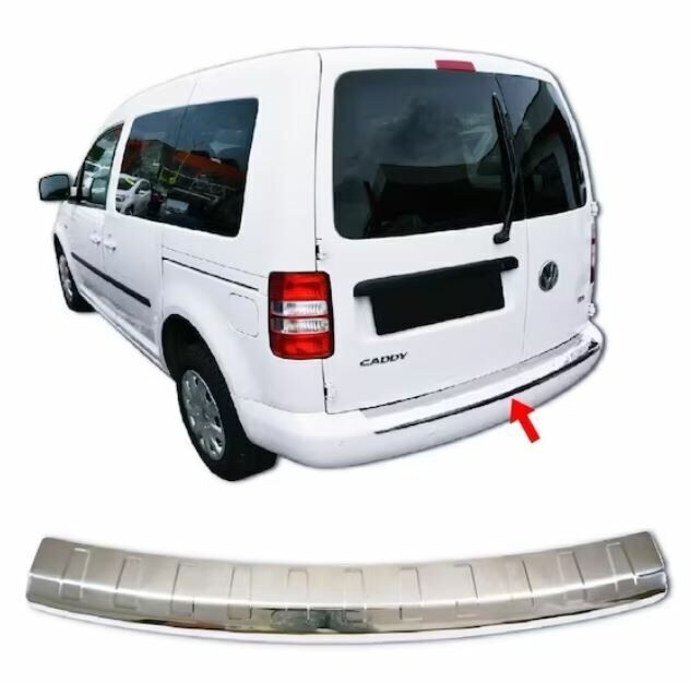 Vw caddy arka tampon ustu krom 2015 sonrası Niken
