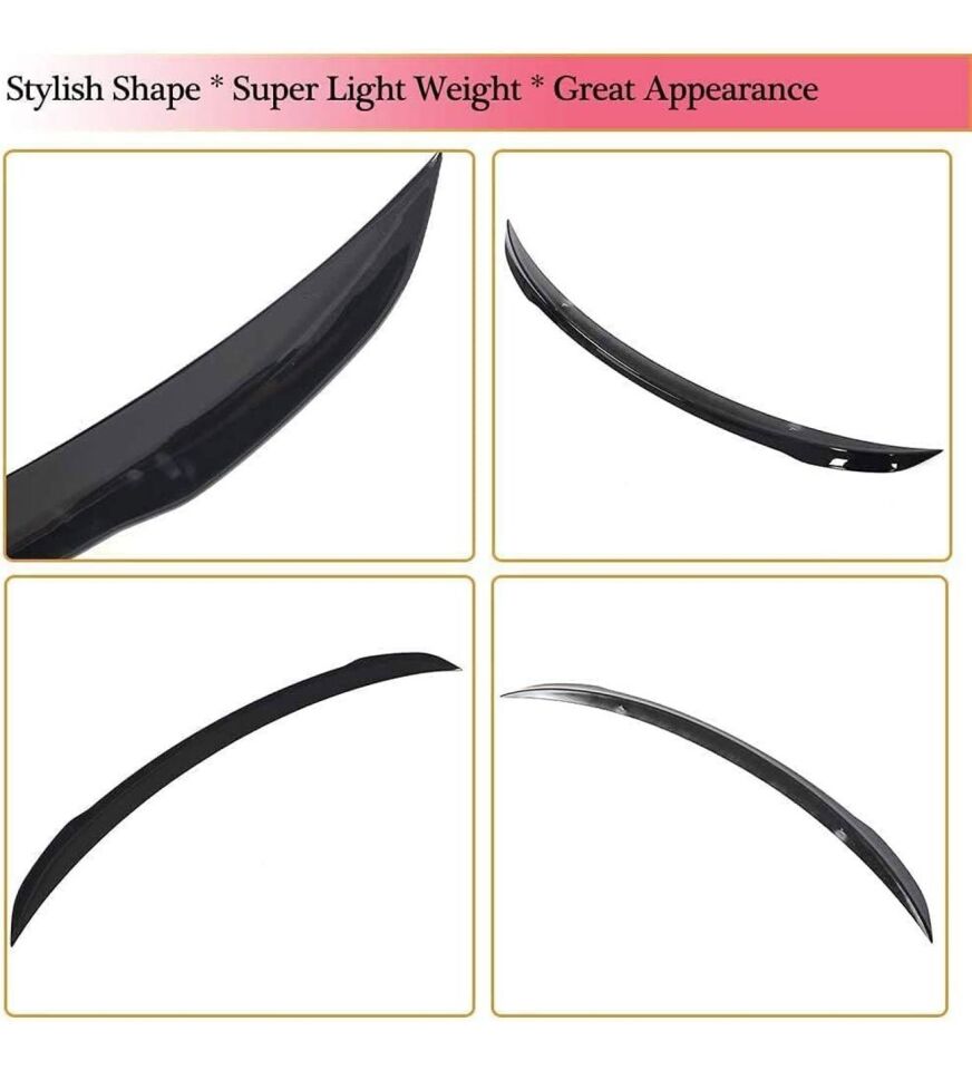 Mercedes A200L Boyalı Spoiler 2017+ sonrası modeller (Pianoblack)