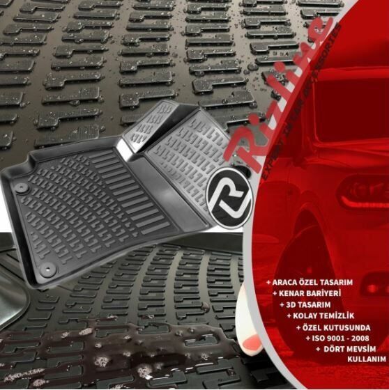 Kia Cerato 3D havuzlu paspas 2018-2022 arası Rizline