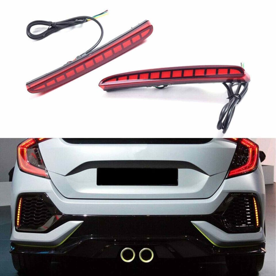 Honda Civic FK7 Typer Arka Tampon Ledi 2016+ modellere uyumlu