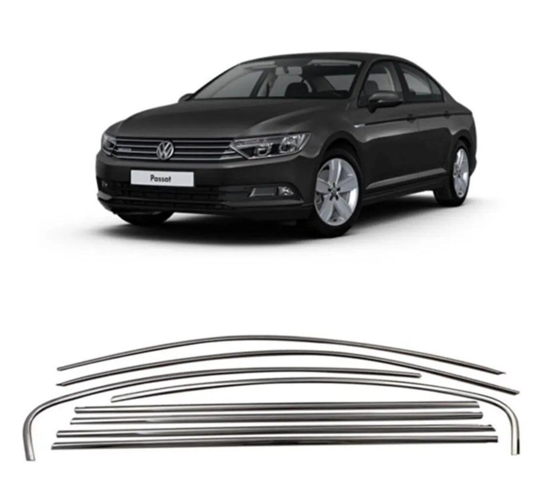 Vw Passat B 8,5 Sd Krom Cam Çerçevesi 8 Parça TamTur 2020+ Uyumlu