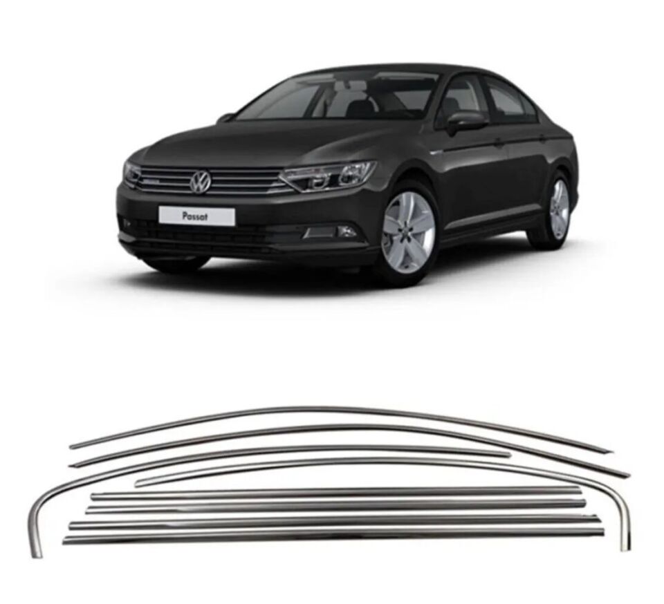 Vw Passat B 8,5 Sd Krom Cam Çerçevesi 8 Parça TamTur 2020+ Uyumlu