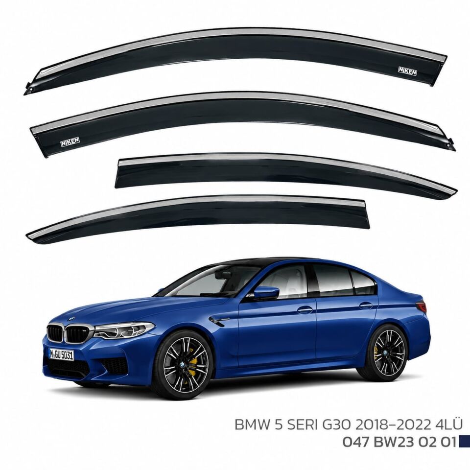 Bmw 5 Serisi G30 Cam Rüzgarlığı Kromlu 2018-2022 Arası Uyumlu