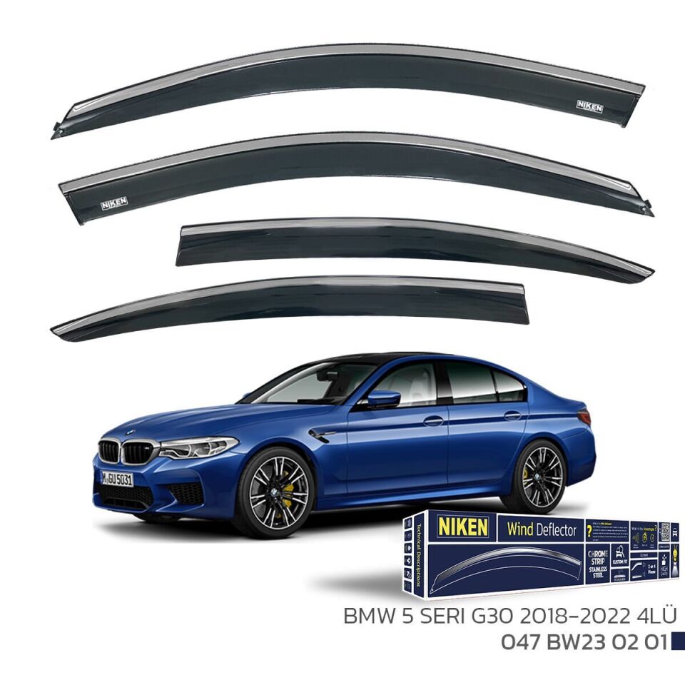 Bmw 5 Serisi G30 Cam Rüzgarlığı Kromlu 2018-2022 Arası Uyumlu