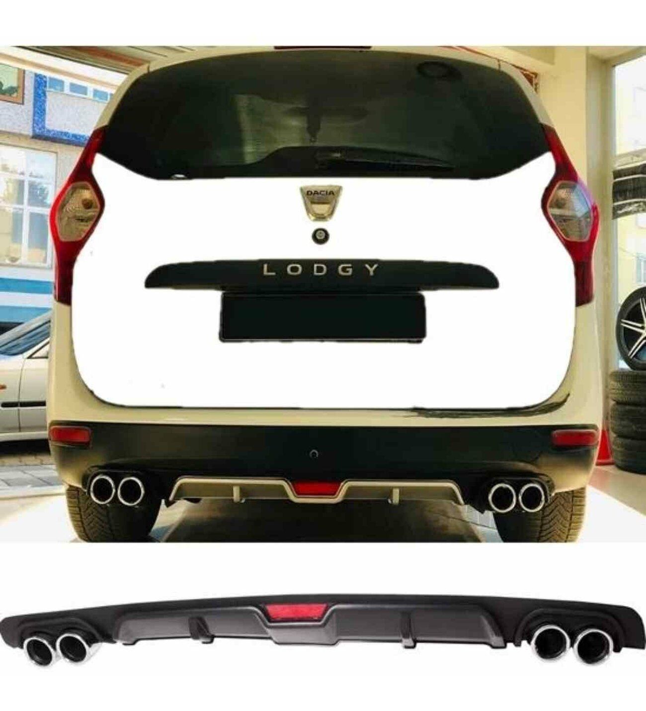 Dacia Lodgy uyumlu üniversal difüzör Gri tüm modeller