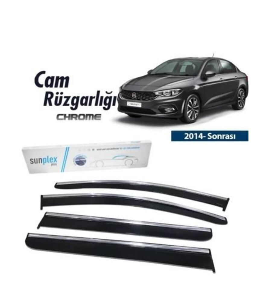 Fiat Egea Kromlu Cam Rüzgarlığı 2015 ve sonrası Sunplex