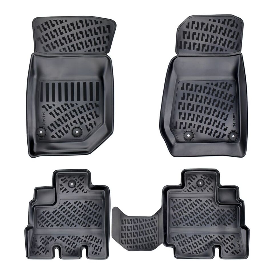 Jeep Wrangler Rubicon Jk 4 kapı 3D havuzlu paspas 2006-2017 arası Rizline