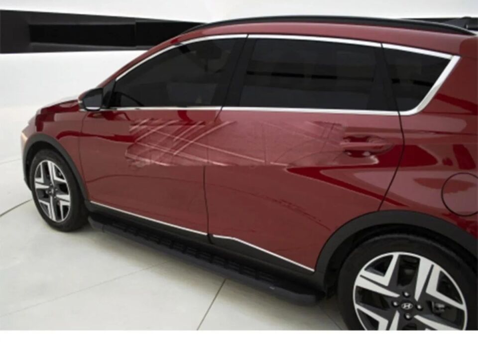 Hyundai Bayon Krom Cam Çerçevesi 12 Parça TamTur 2020+ Uyumlu