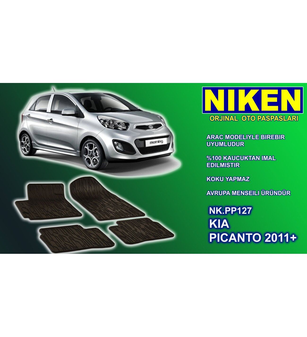 Kia Picanto paspas kauçuk oem germany 2011-2017 NİKEN
