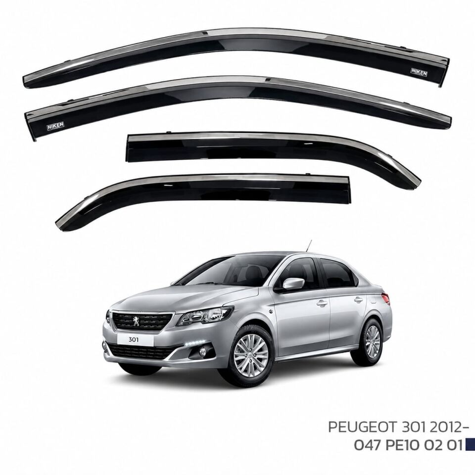 Peugeot 301 Cam Rüzgarlığı Kromlu 2012+ Sonrası Uyumlu