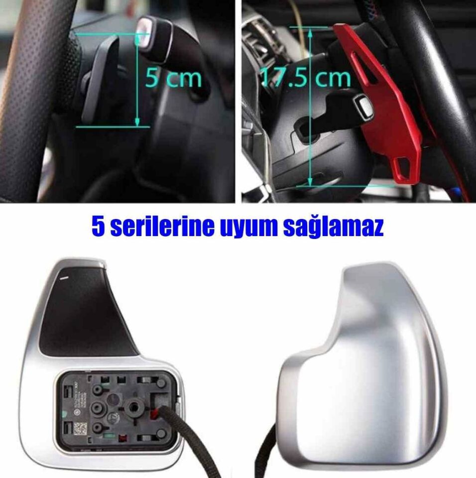 Bmw F15 M Direksiyon F1 Vites Kulakçığı Paddle Shift 2013-2018 arası Kırmızı