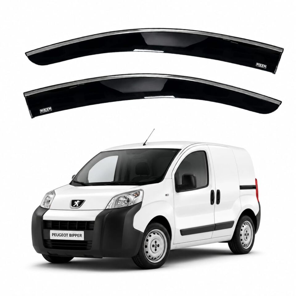Peugeot Bipper Cam Rüzgarlığı Kromlu 2008+ Sonrası Uyumlu 2'Li