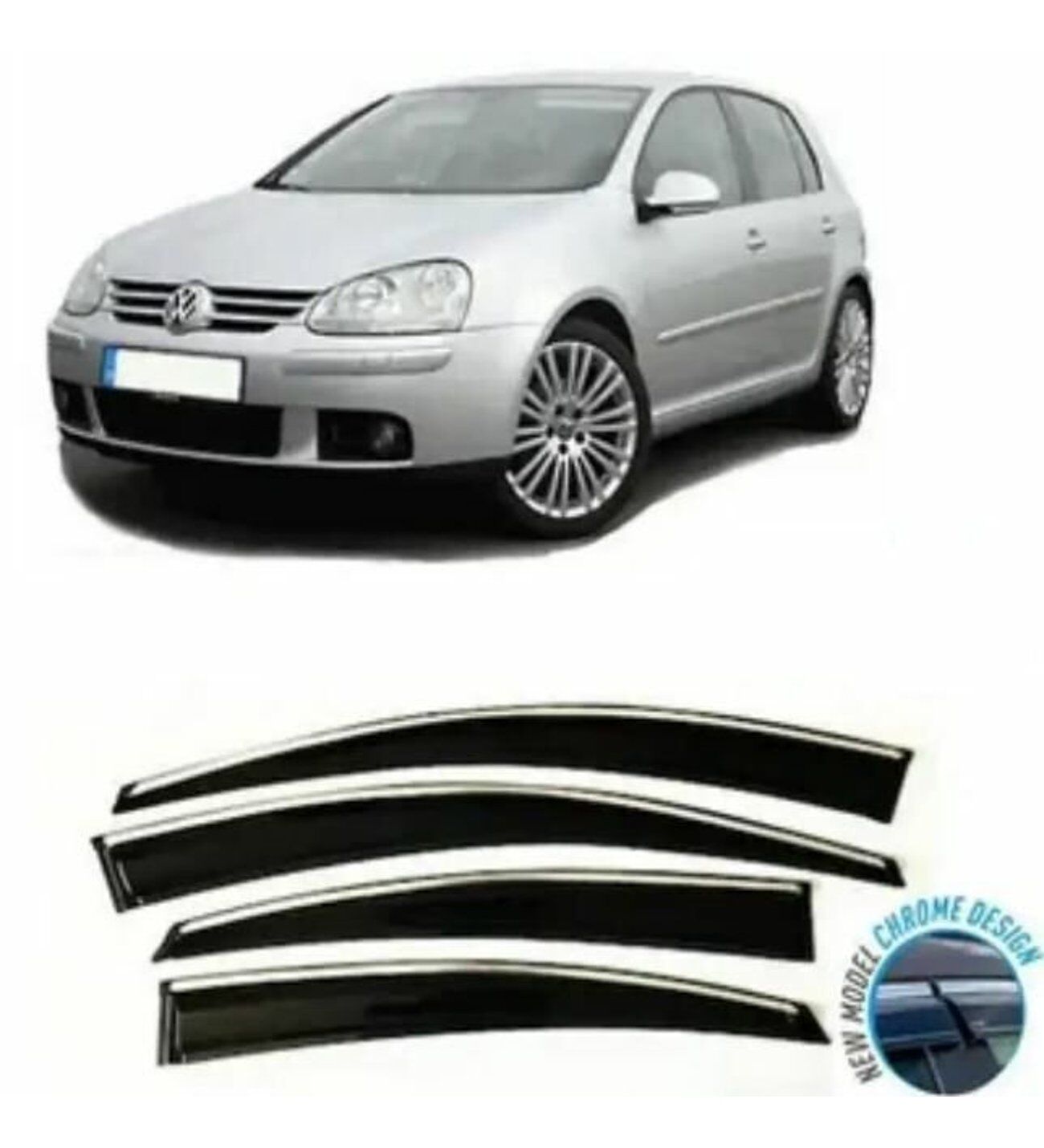 Vw Golf 5 Kromlu Cam Rüzgarlığı 2003-2010 arası Sunplex