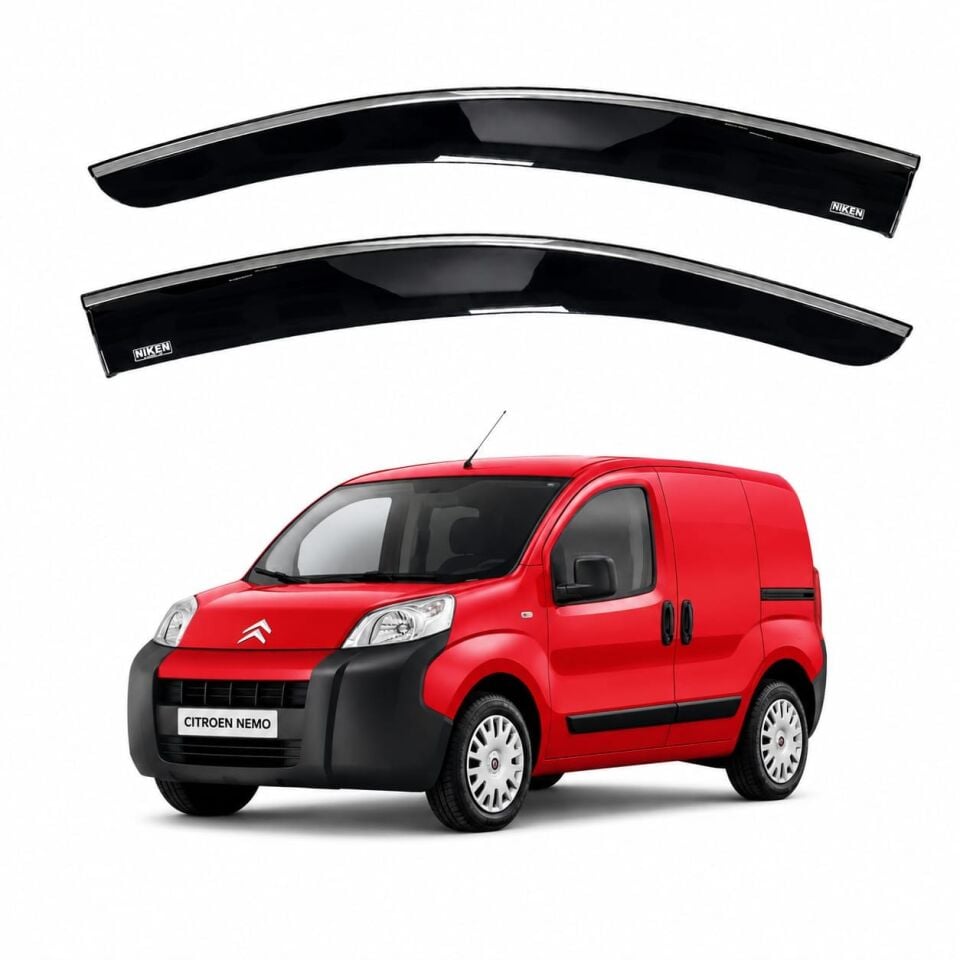 Citroen Nemo Cam Rüzgarlığı Kromlu 2008+ Sonrası Uyumlu 2'Li