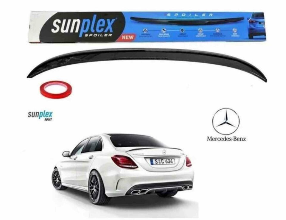Mercedes C serisi w205 Spoiler Piano Black 2014-2020 arası modellere uyumlu Sunplex