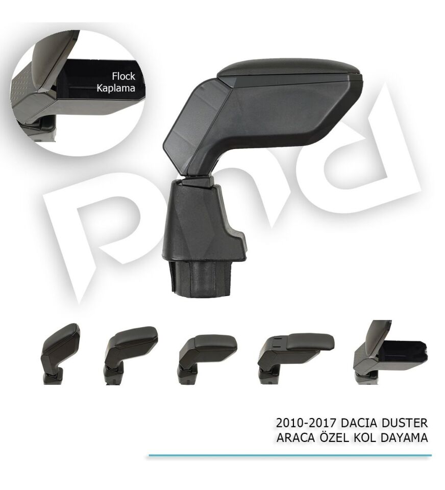Dacia Duster Araca Özel Kol Dayama Kolçak Siyah 2010-2018 arası uyumlu