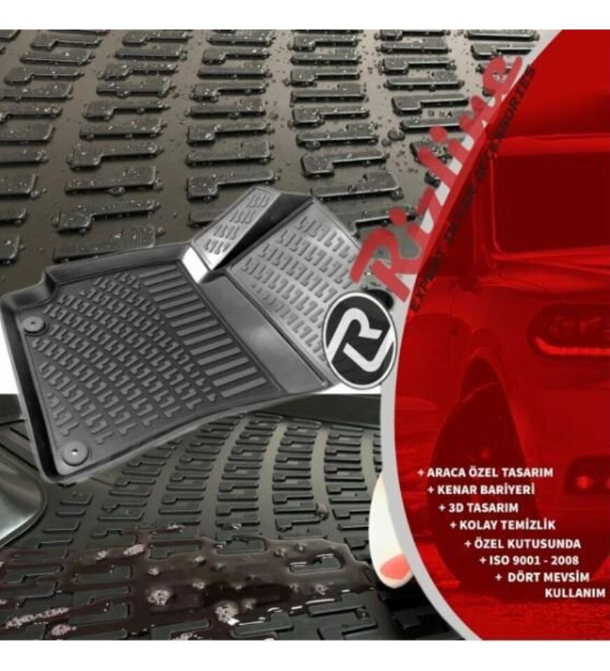Citroen C4 3D Paspas Siyah 2004-2010 Arası Rizline
