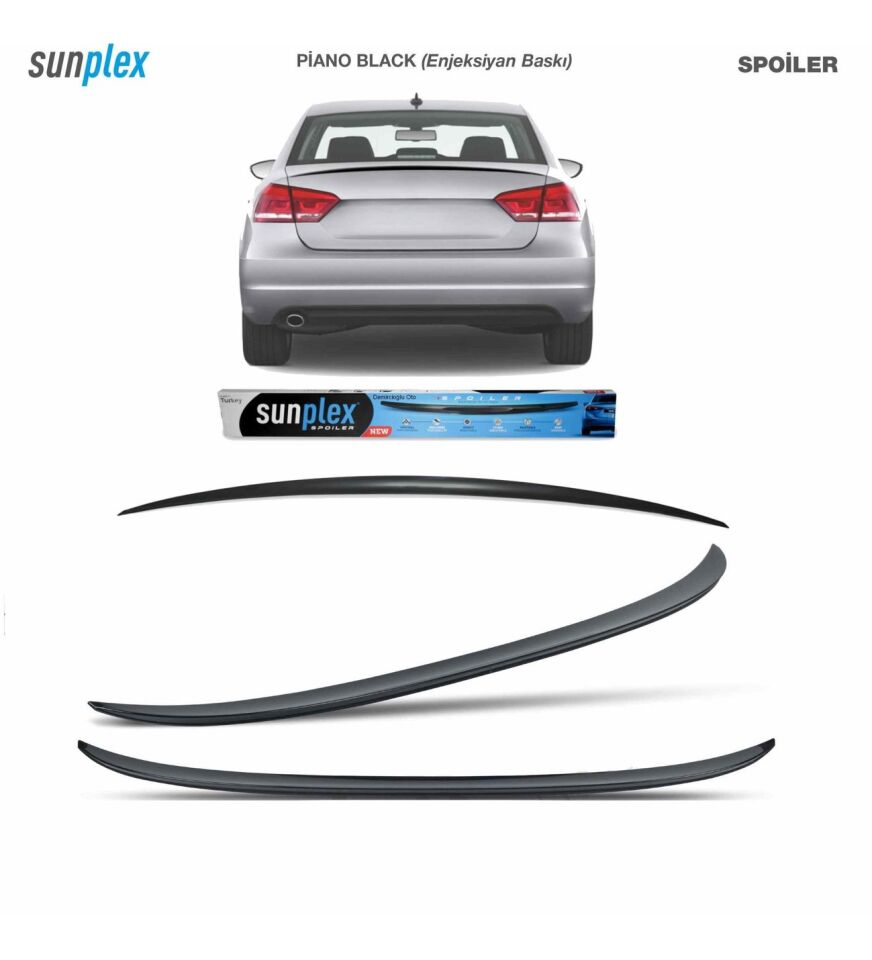 Vw Jetta Spoiler Piano Black 2006-2010 arası modellere uyumlu Sunplex