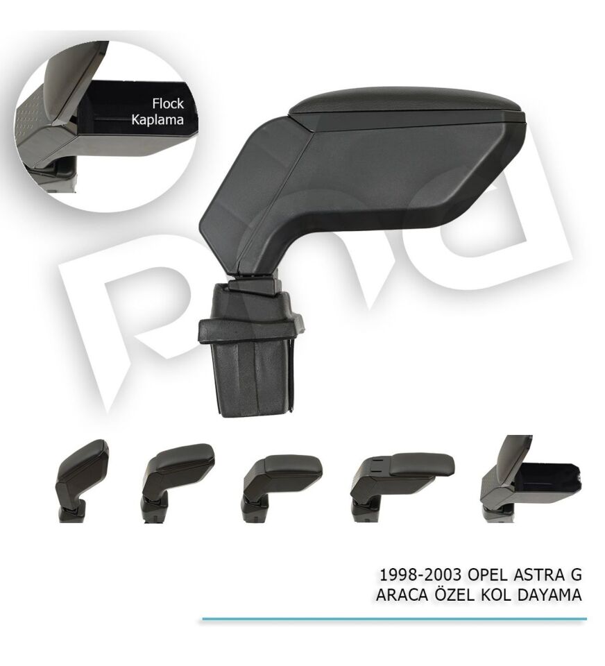 Opel Astra G Araca Özel Kol Dayama Kolçak Siyah 1998-2003 arası modellere uyumlu