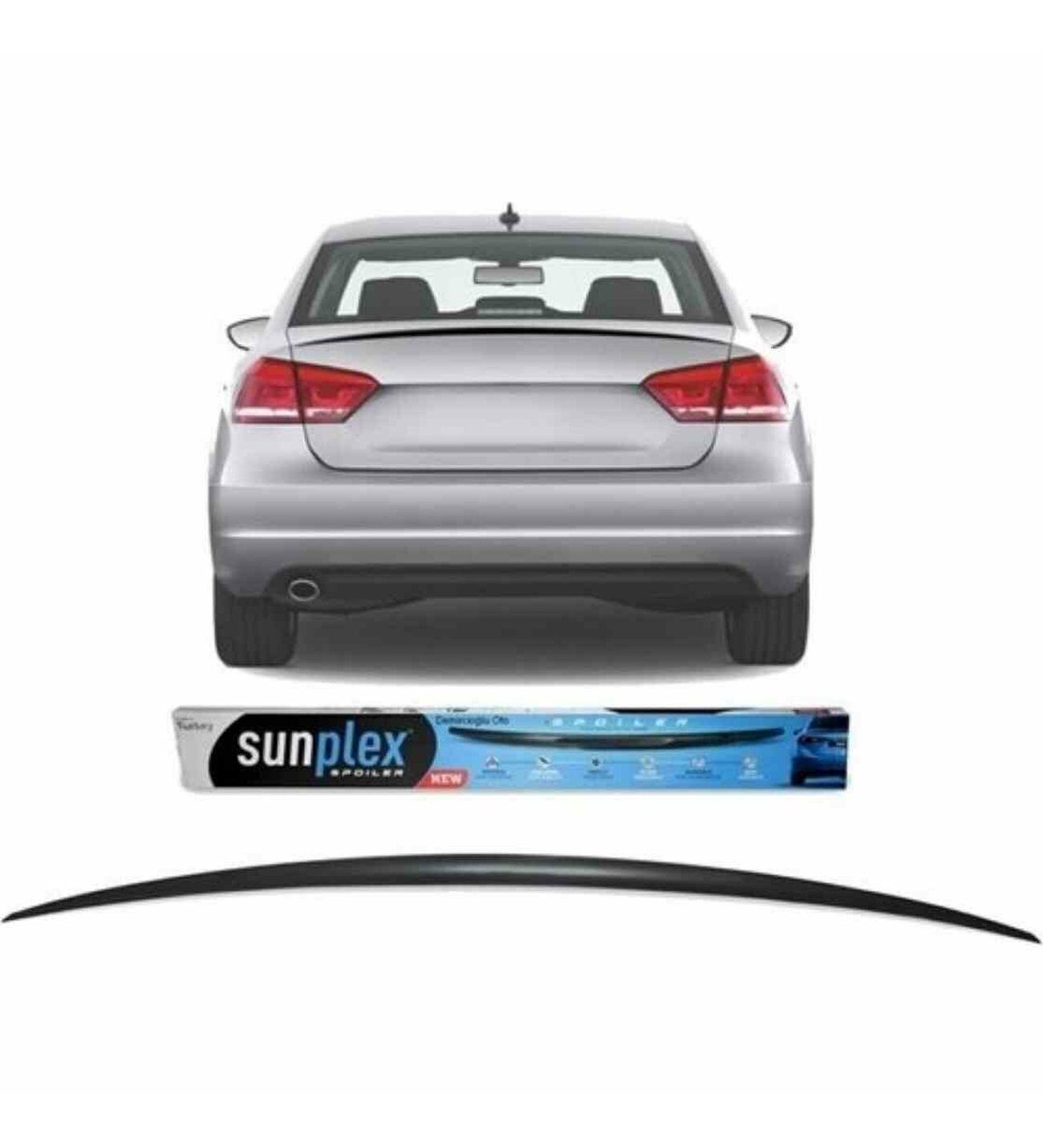 Vw Passat B6-B7-B8 Spoiler Piano Black 2006-2023 arası modellere uyumlu Sunplex