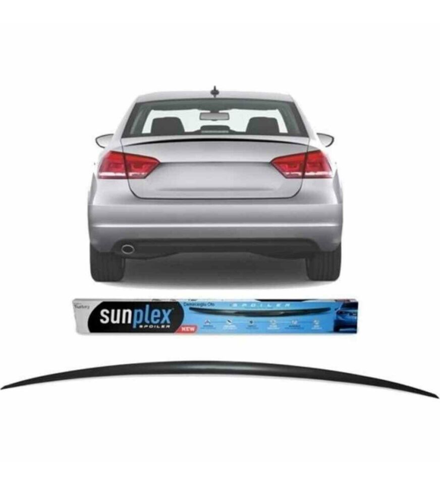 Vw Passat B6-B7-B8 Spoiler Piano Black 2006-2023 arası modellere uyumlu Sunplex